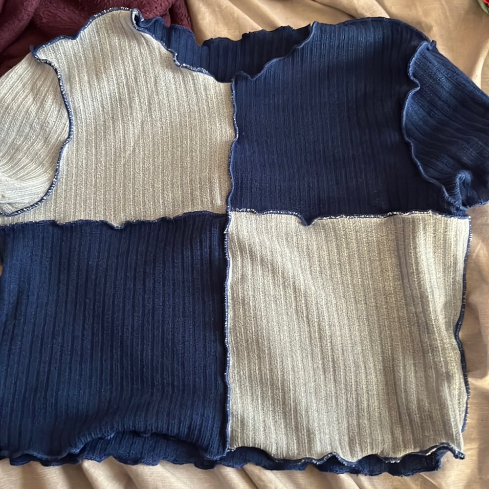 Youth sized 11-12 patchwork shirt (shein)